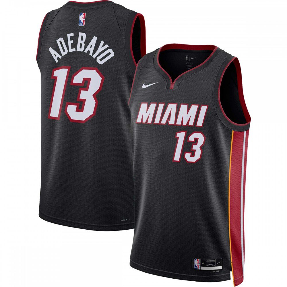 Bam Adebayo Miami Heat Unisex 2022/23 Swingman Jersey - Icon Edition - Black-Pro Kit Vault | Brand New 26/27 Sports Jerseys